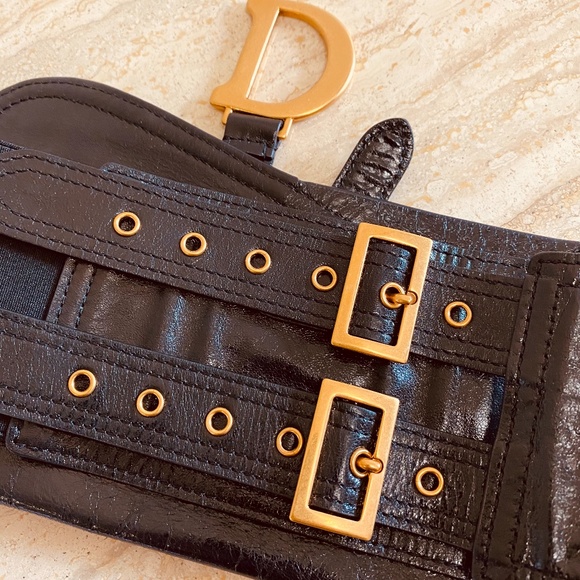 Dior Black Saddle Belt 🌟HOST PICK🌟 - Picture 7 of 10